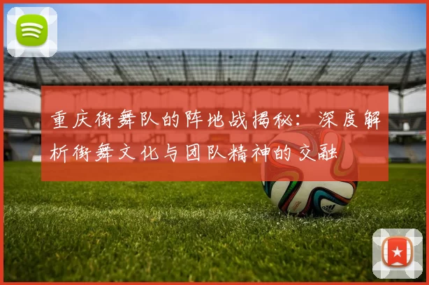 重庆街舞队的阵地战揭秘:深度解析街舞文化与团队精神的交融