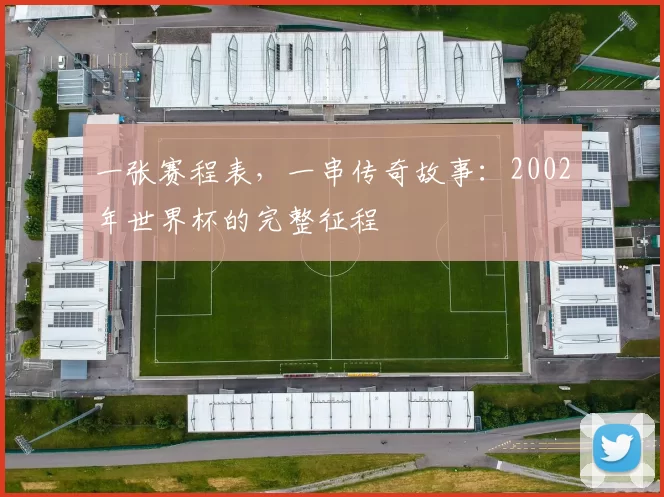 一张赛程表,一串传奇故事:2002年世界杯的完整征程