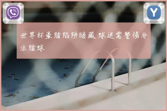 世界杯豪赌陷阱暗藏 球迷需警惕非法赌球